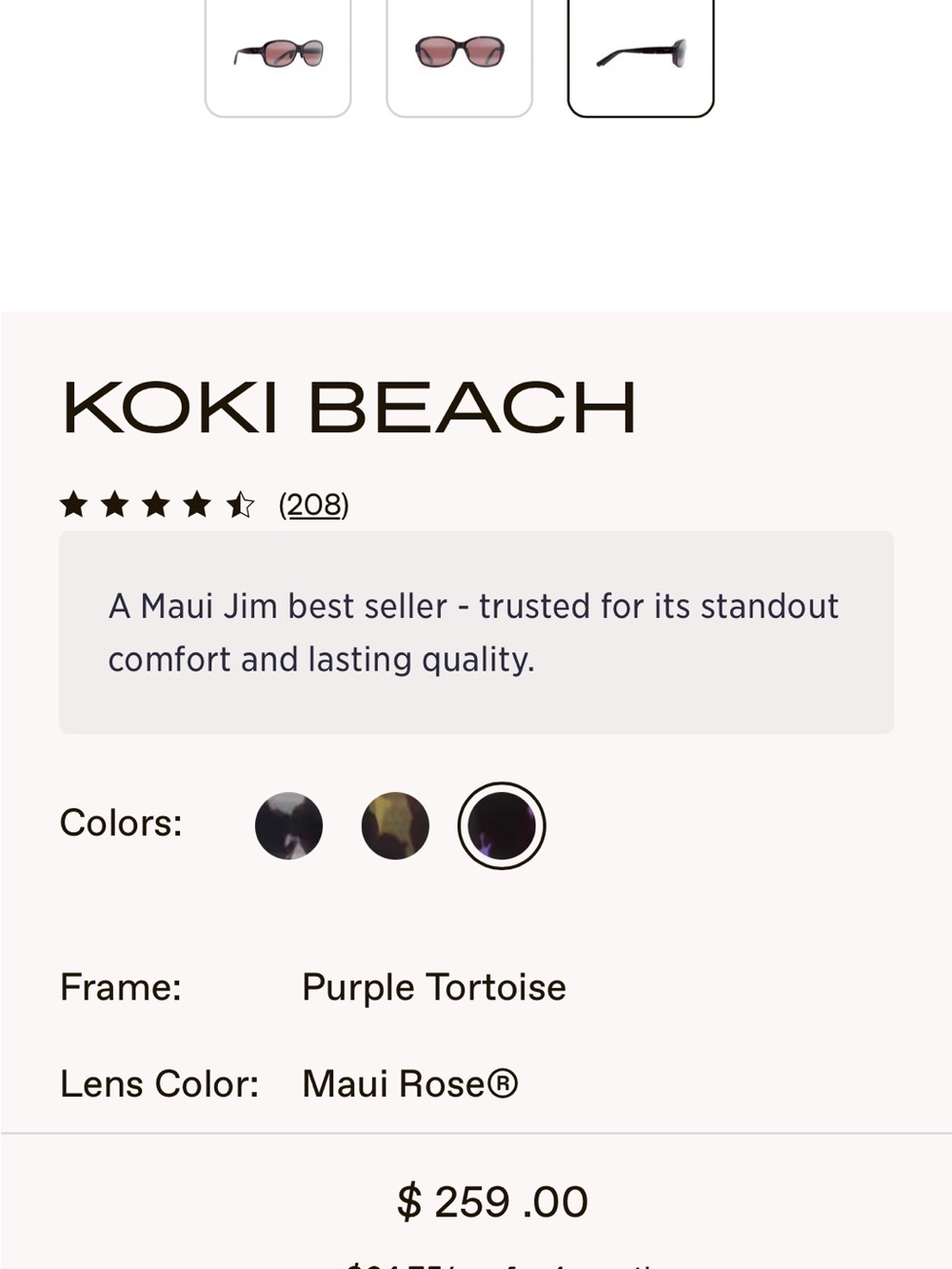 Maui Jim Koki beach sunglasses - Picture 7 of 7